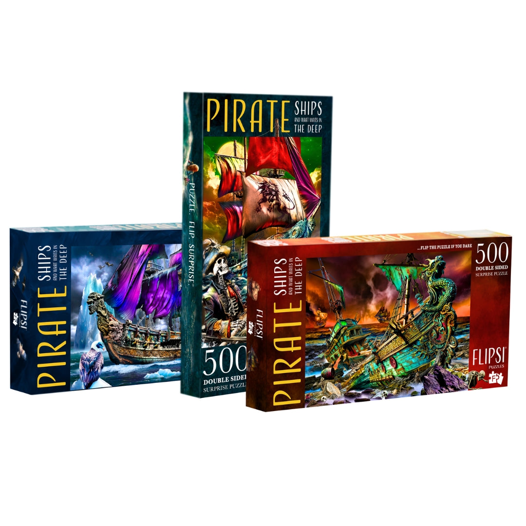 FLIPSI Set: All Three Pirate Ships