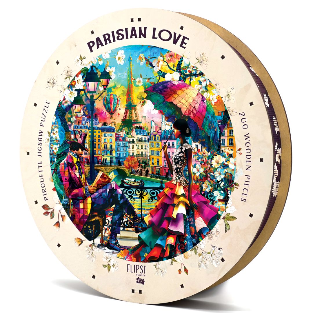 Pirouette Wooden Puzzle: Parisian Love