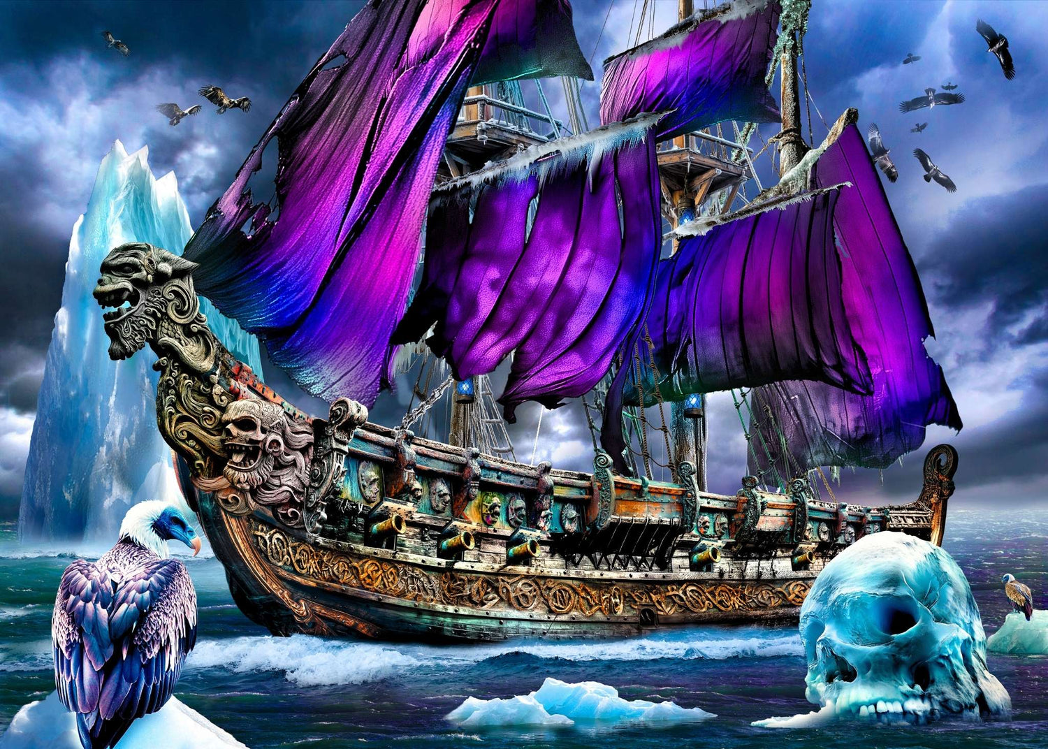 FLIPSI PUZZLE: Ice King Pirate Ship